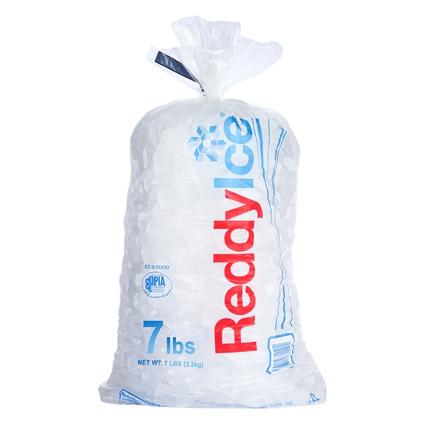 Reddy Ice seven-pound packaged ice bag