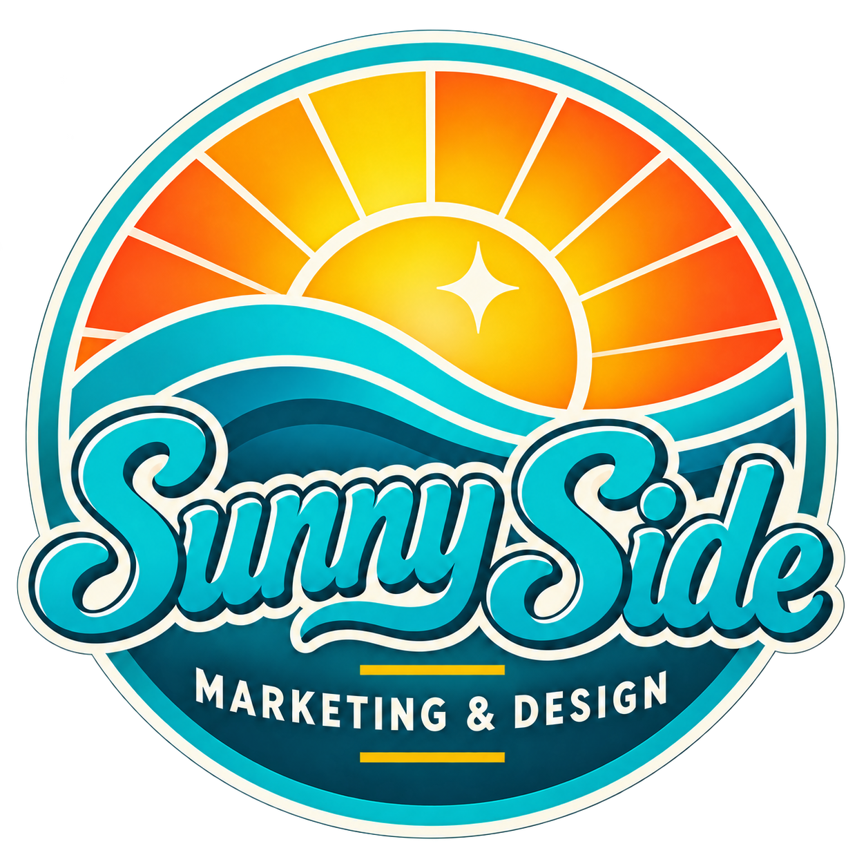 Sunny Side Marketing and Design logo