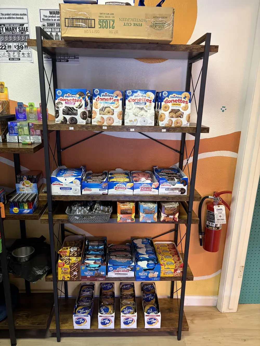 Hostess treats and sweet snacks stocked at Sunny Side Market