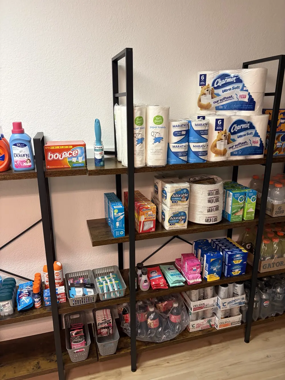 Paper goods and travel essentials freshly stocked at Sunny Side Market
